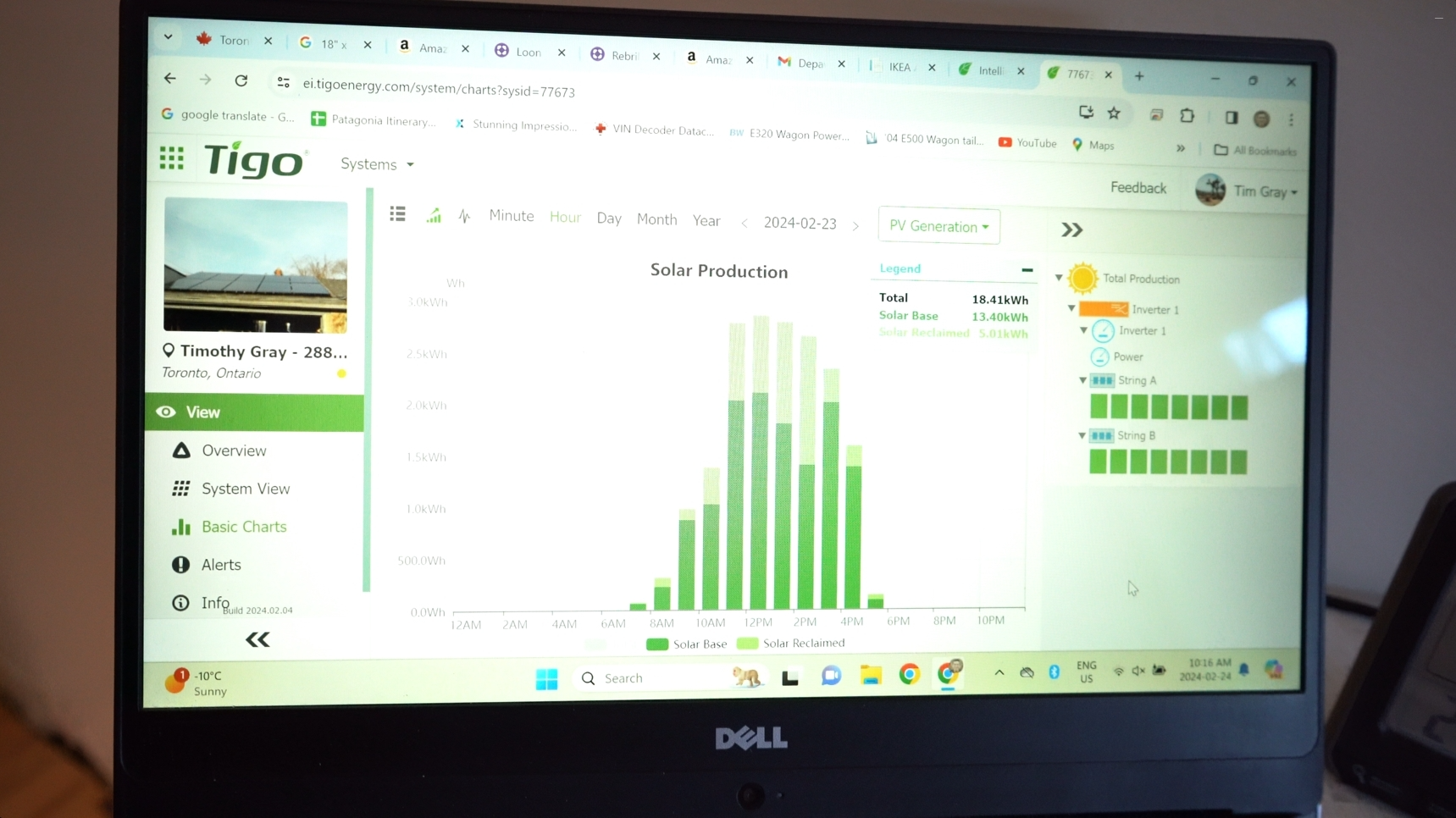 Timothy's solar installation - View 8