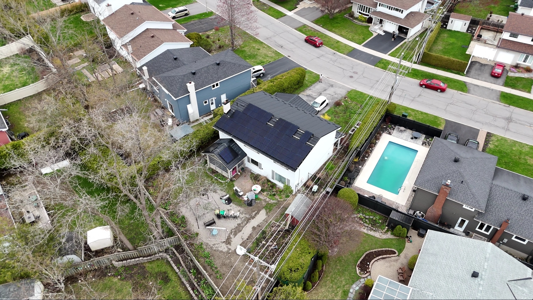 David's solar installation - View 1