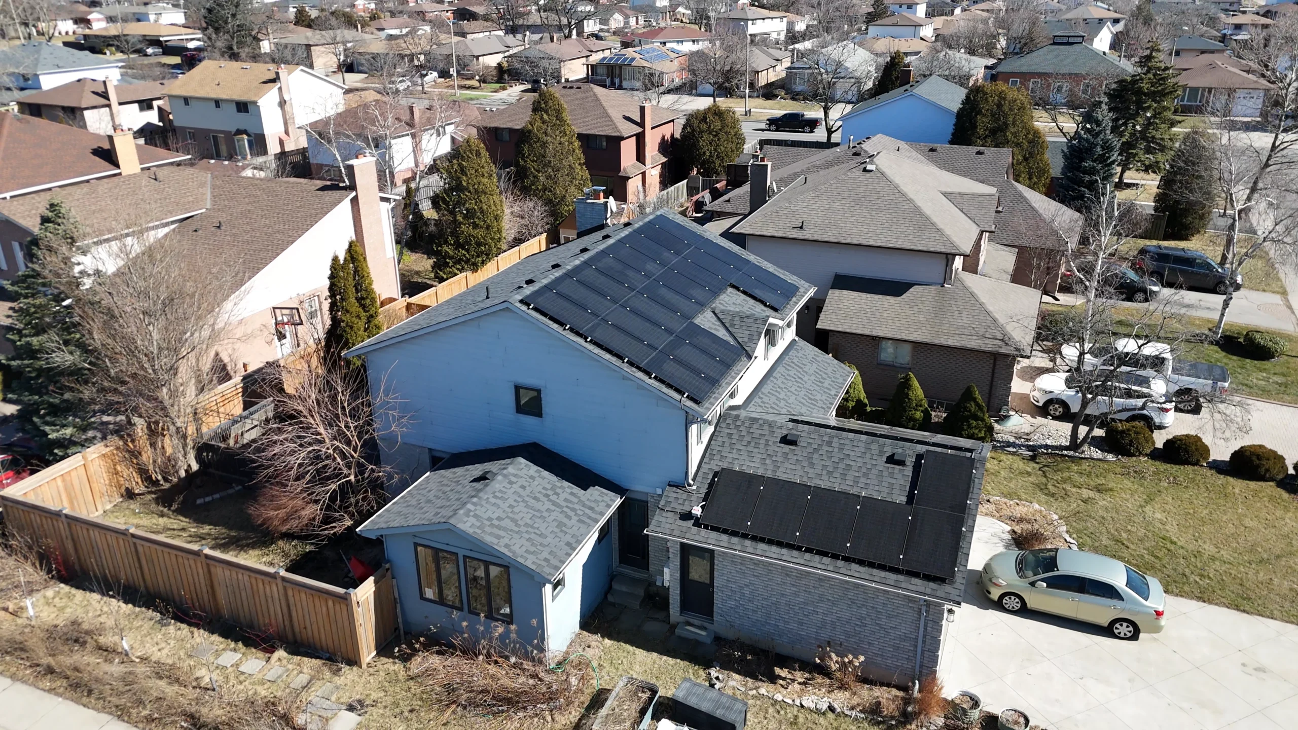 Keith's solar installation - View 1