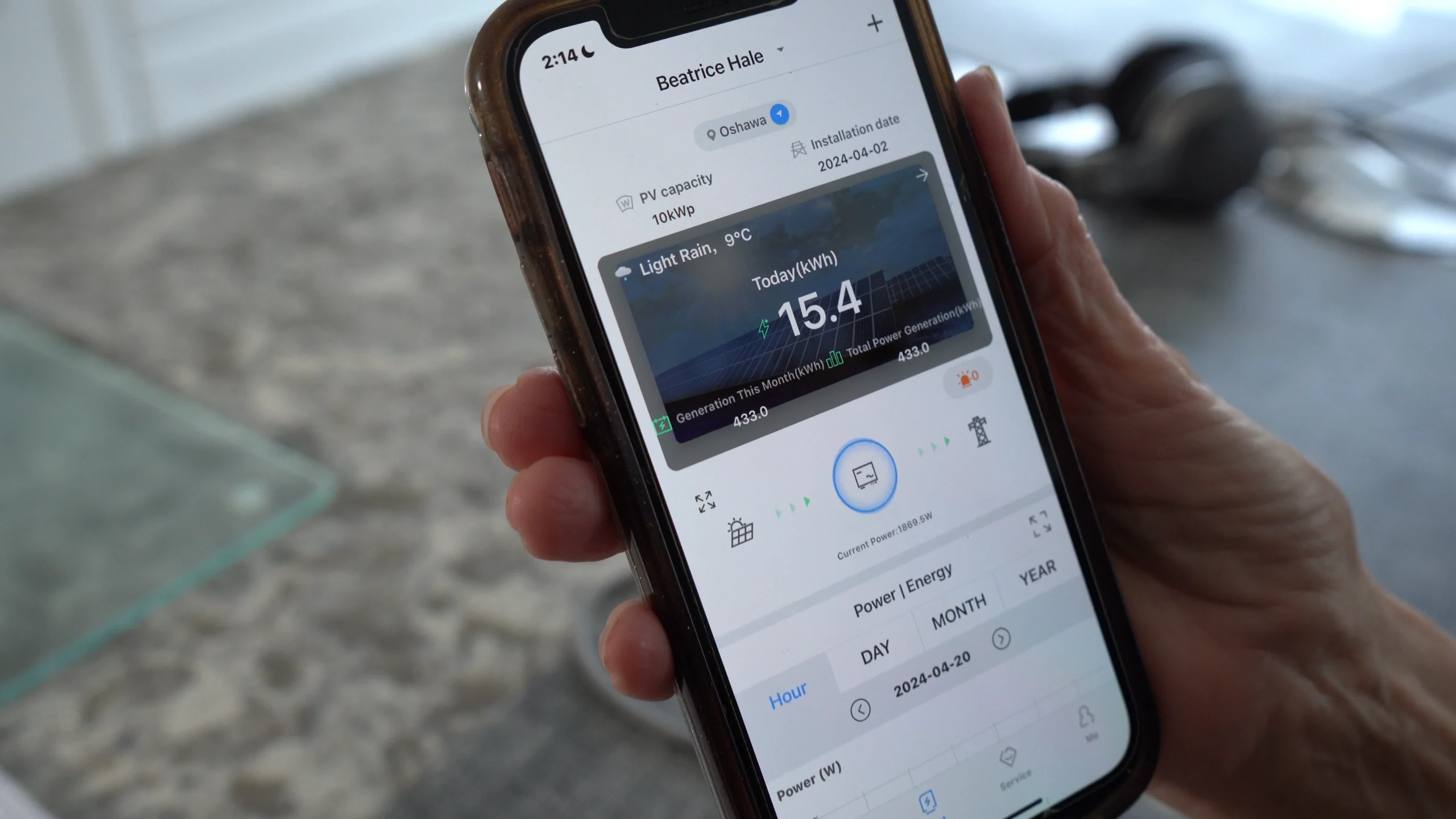 Beatrice's solar installation - View 2