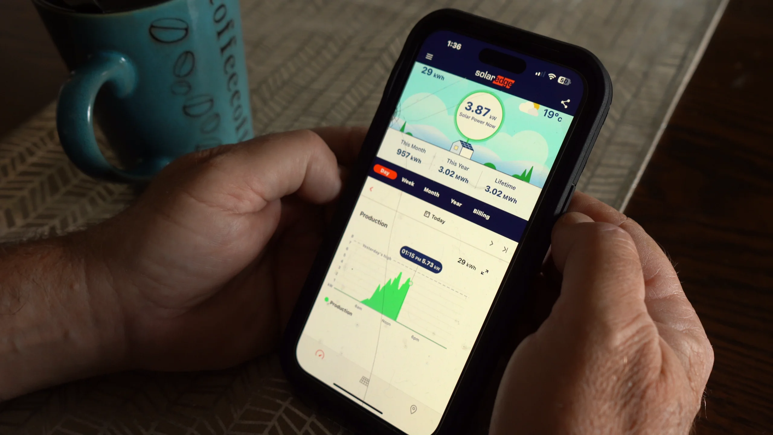 John's solar installation - View 3