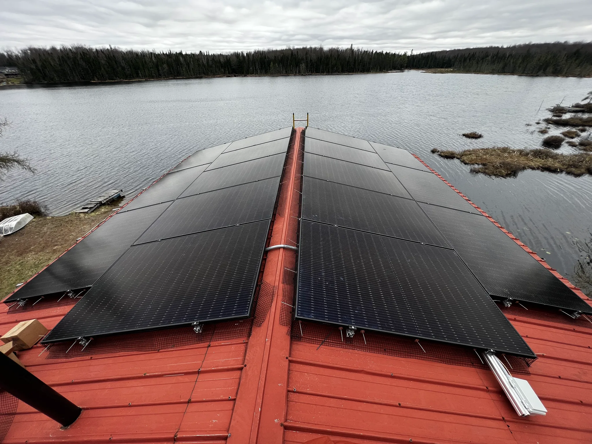 Solar install in Huntsville, Ontario