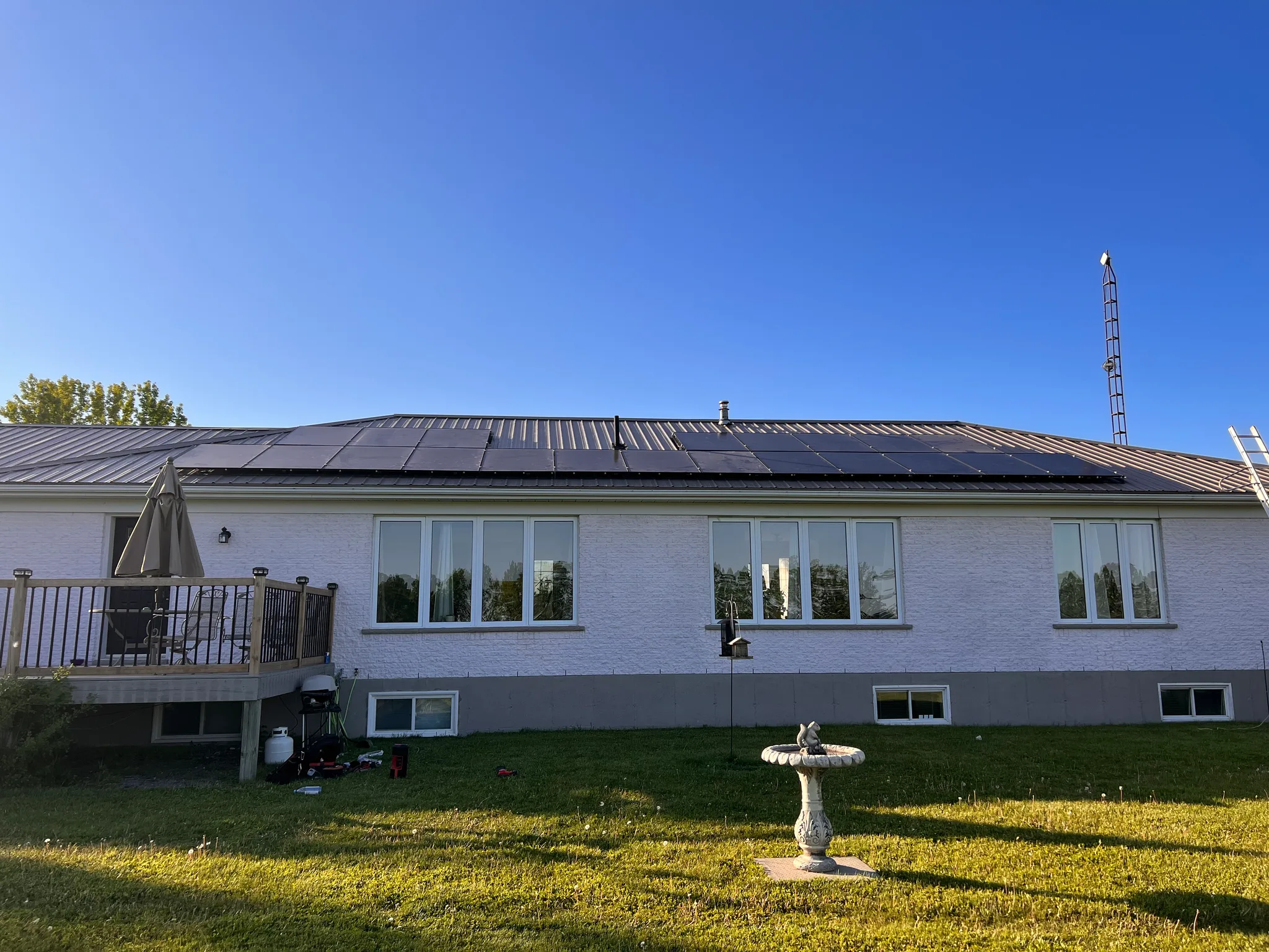Solar panel array on a Kingston home