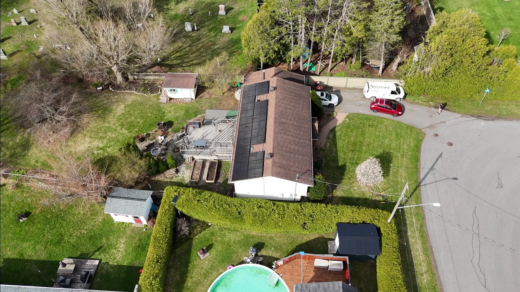 Solar panel array on a Ottawa home